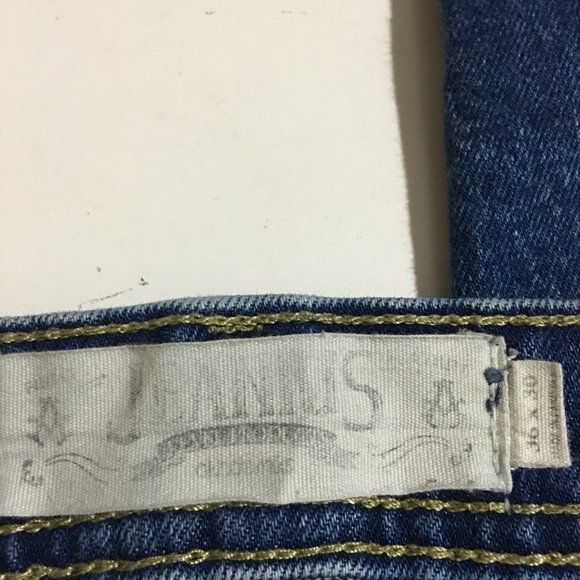 Jeanius Akademiks Mens Jeans Size 36x30 Distressed - Picture 4 of 10